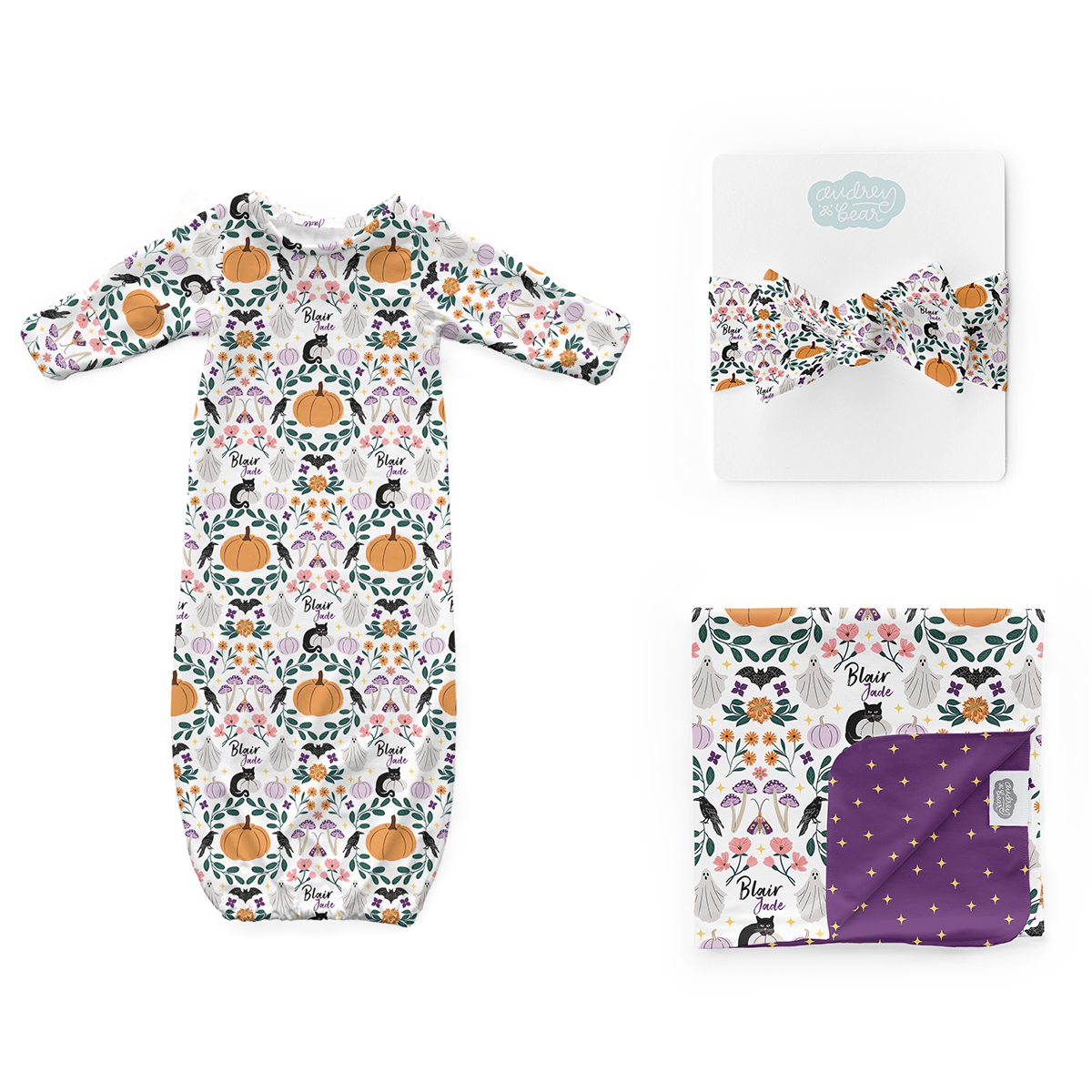 Personalized Newborn Bundle | Witchy Wildflowers