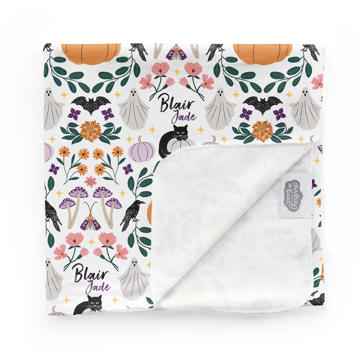 Personalized Swaddle Blanket | Witchy Wildflowers