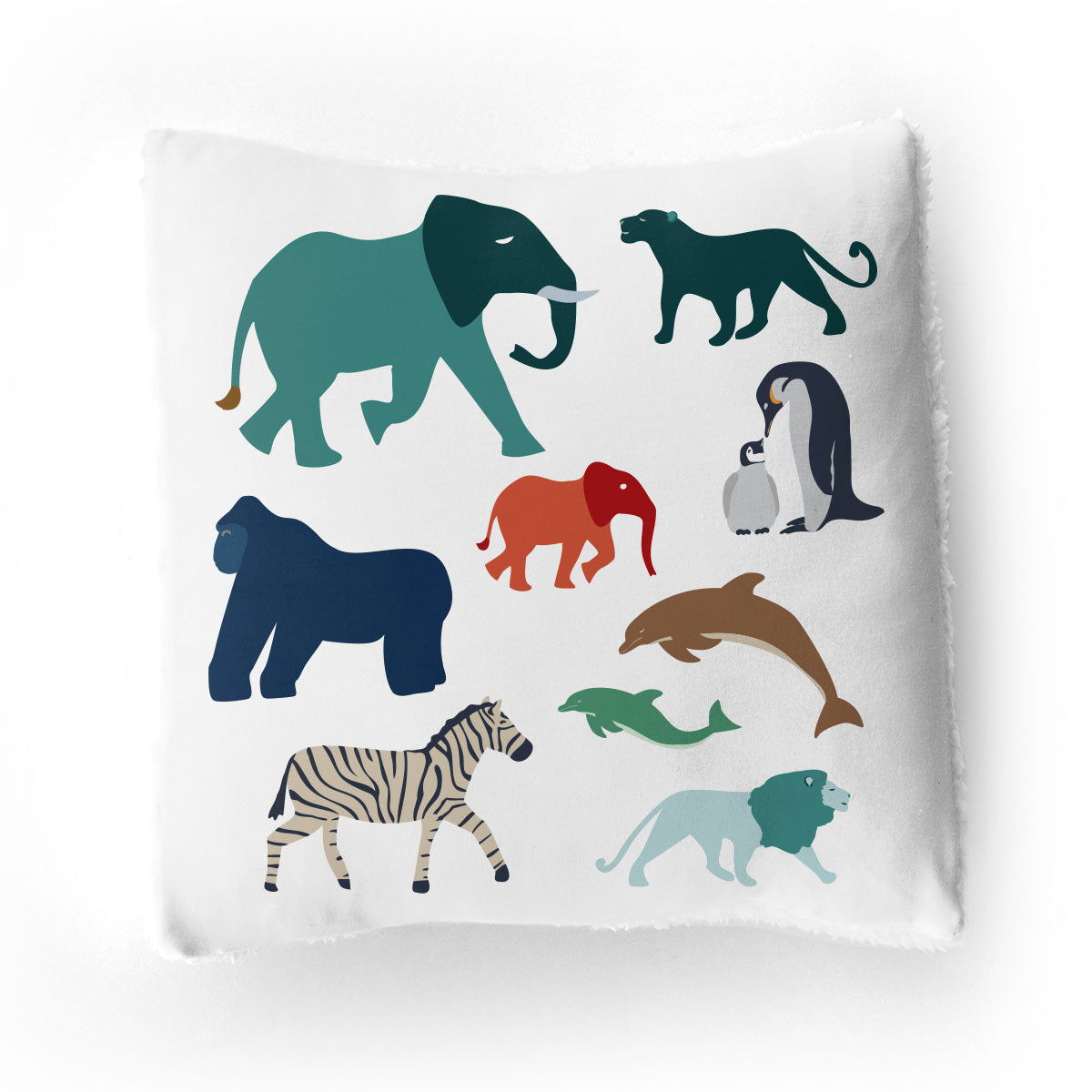 Throw Pillow | At the Zoo