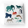 Throw Pillow | At the Zoo