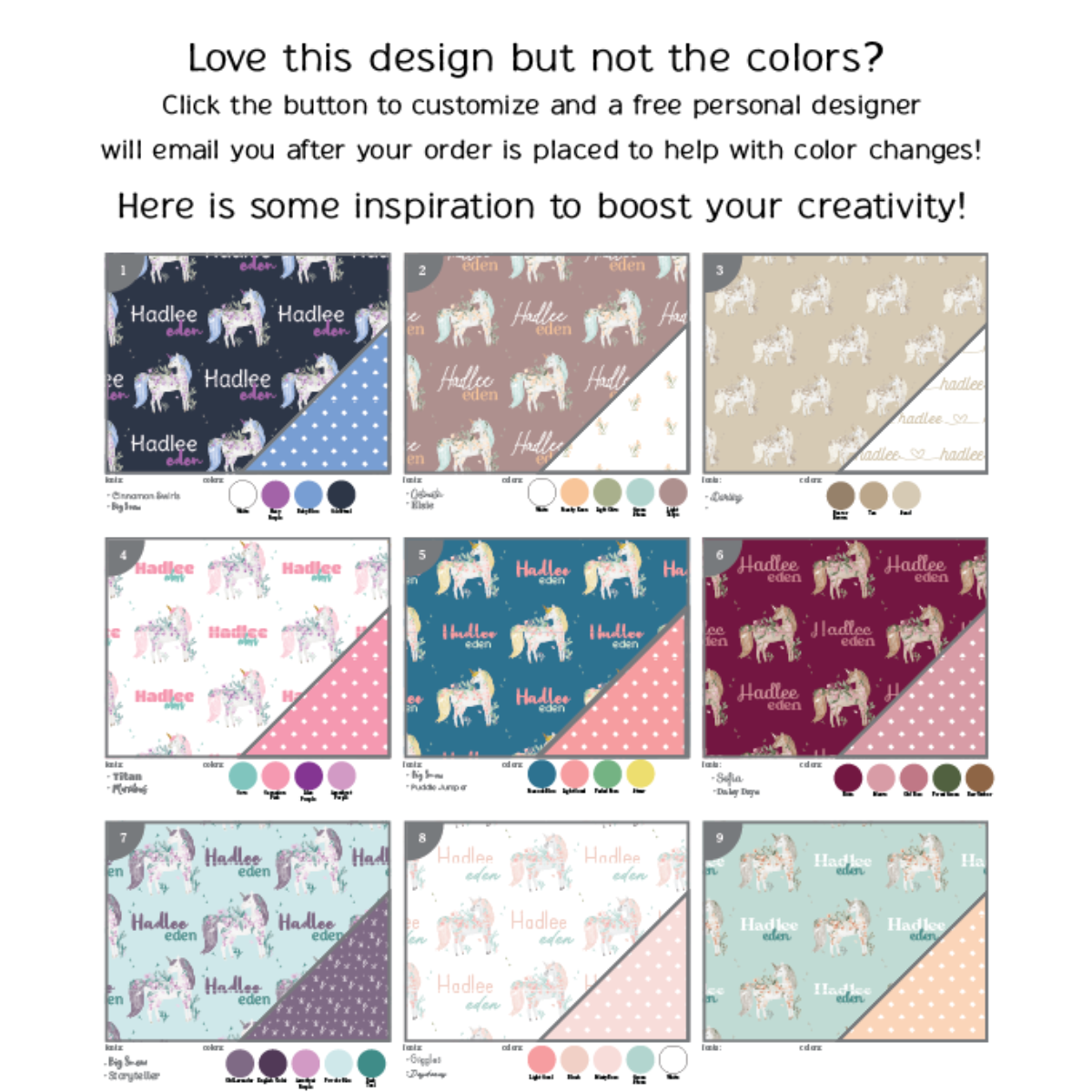 Personalized Pillow Case | My Little Unicorn