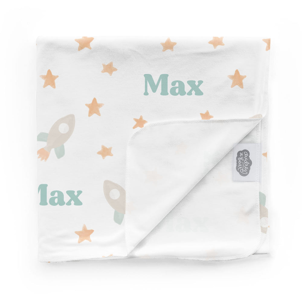 Personalized Swaddle Blanket | Bright Rockets