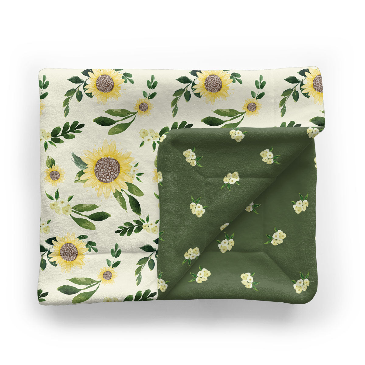 Kids Minky Blanket | Sweet Sunflowers
