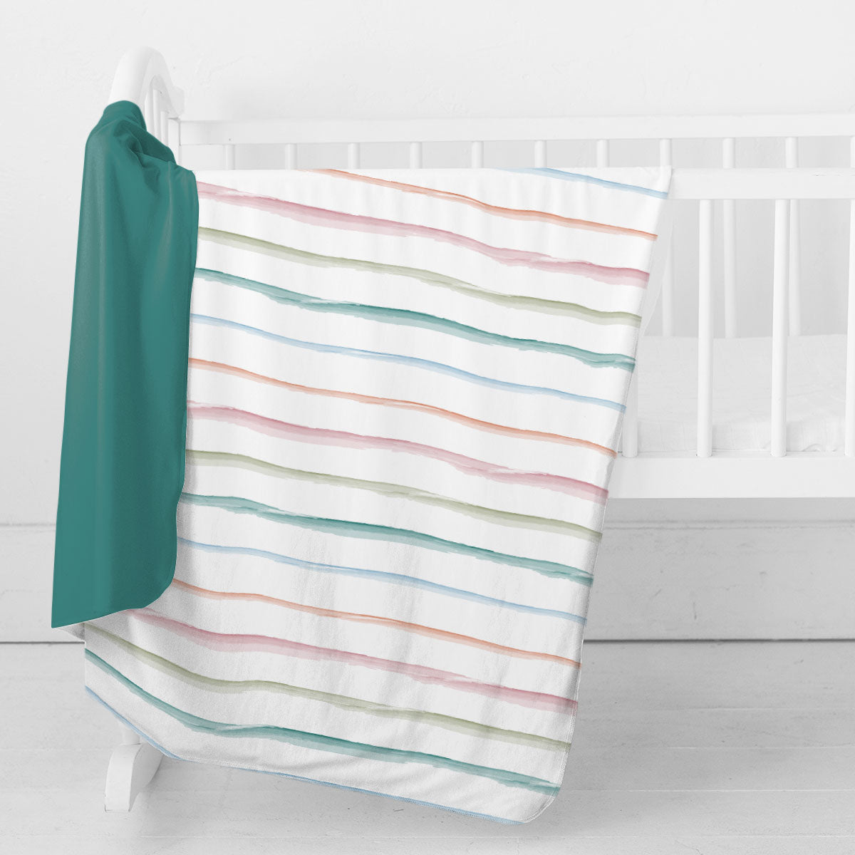 Swaddle Blanket | Rainbow Stripe