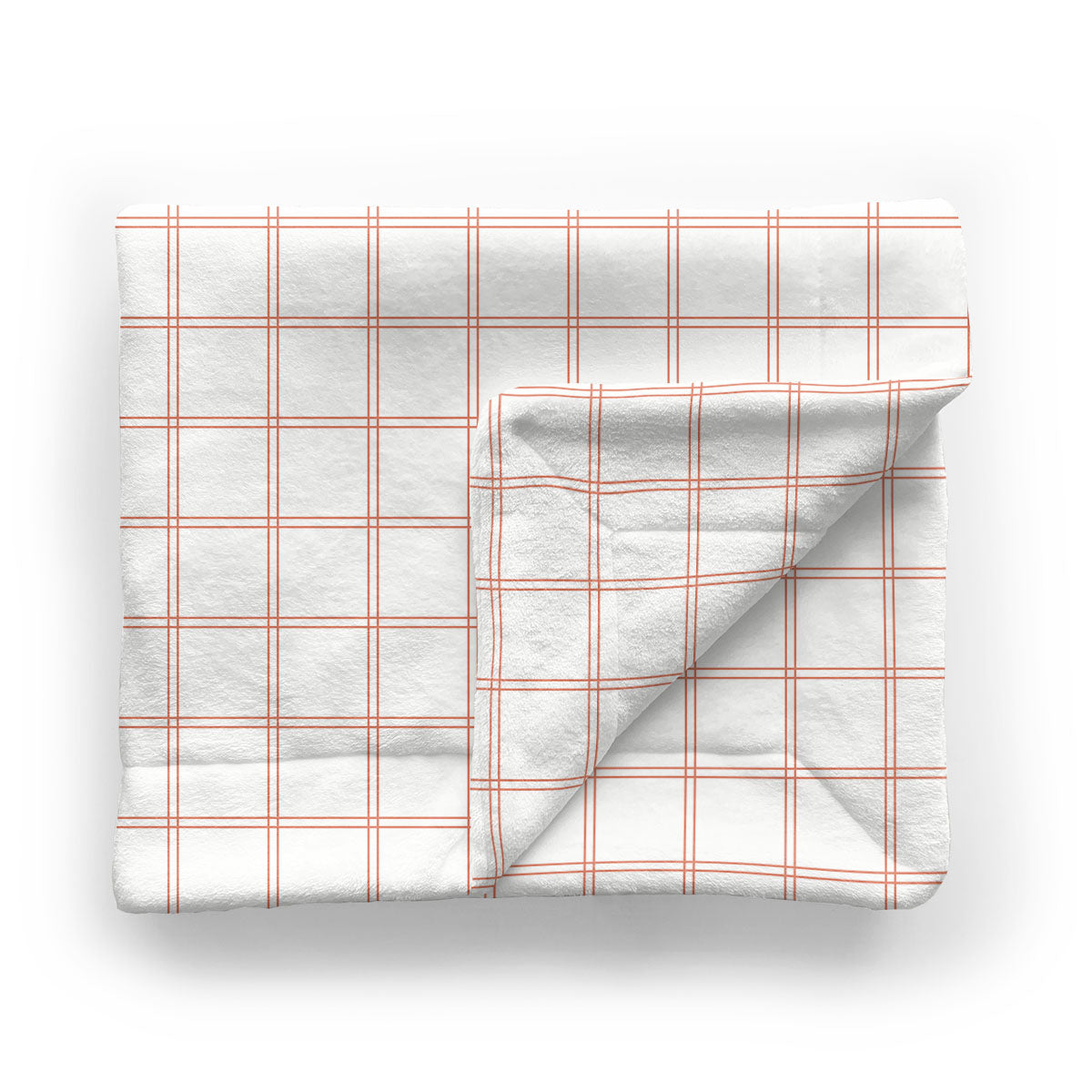 Kids Minky Blanket | Dusty Pink Modern Plaid