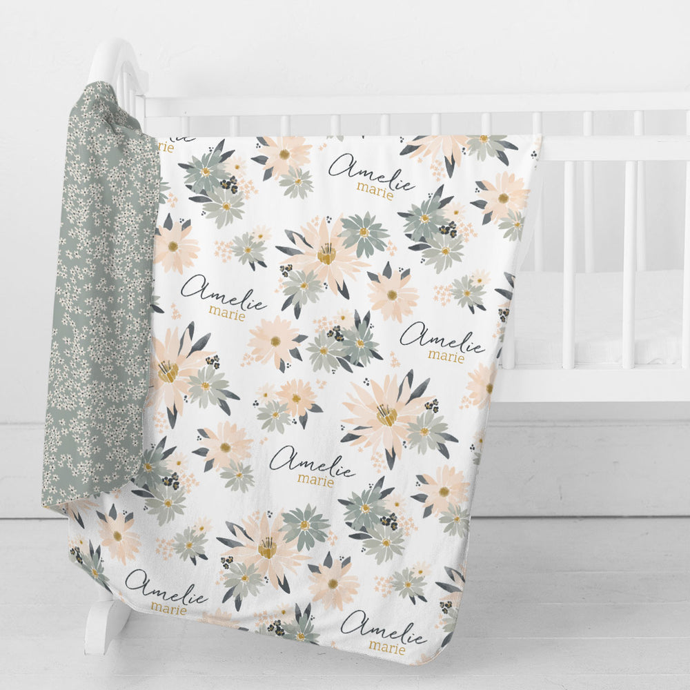 Personalized Swaddle Blanket | Blooming Spring