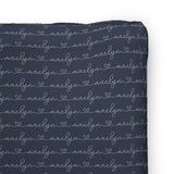 Personalized Changing Pad Cover | Blueberry Blossoms