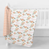 Personalized Swaddle Blanket | Springtime Floral