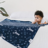 Personalized Swaddle Blanket | Blast Off