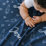Personalized Swaddle Blanket | Blast Off