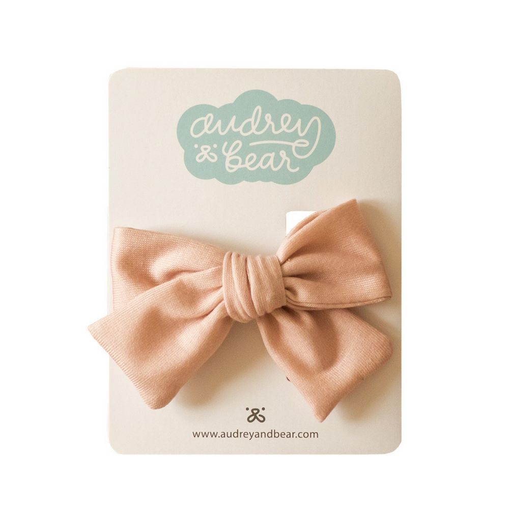 Everyday Bow Clips | Blush