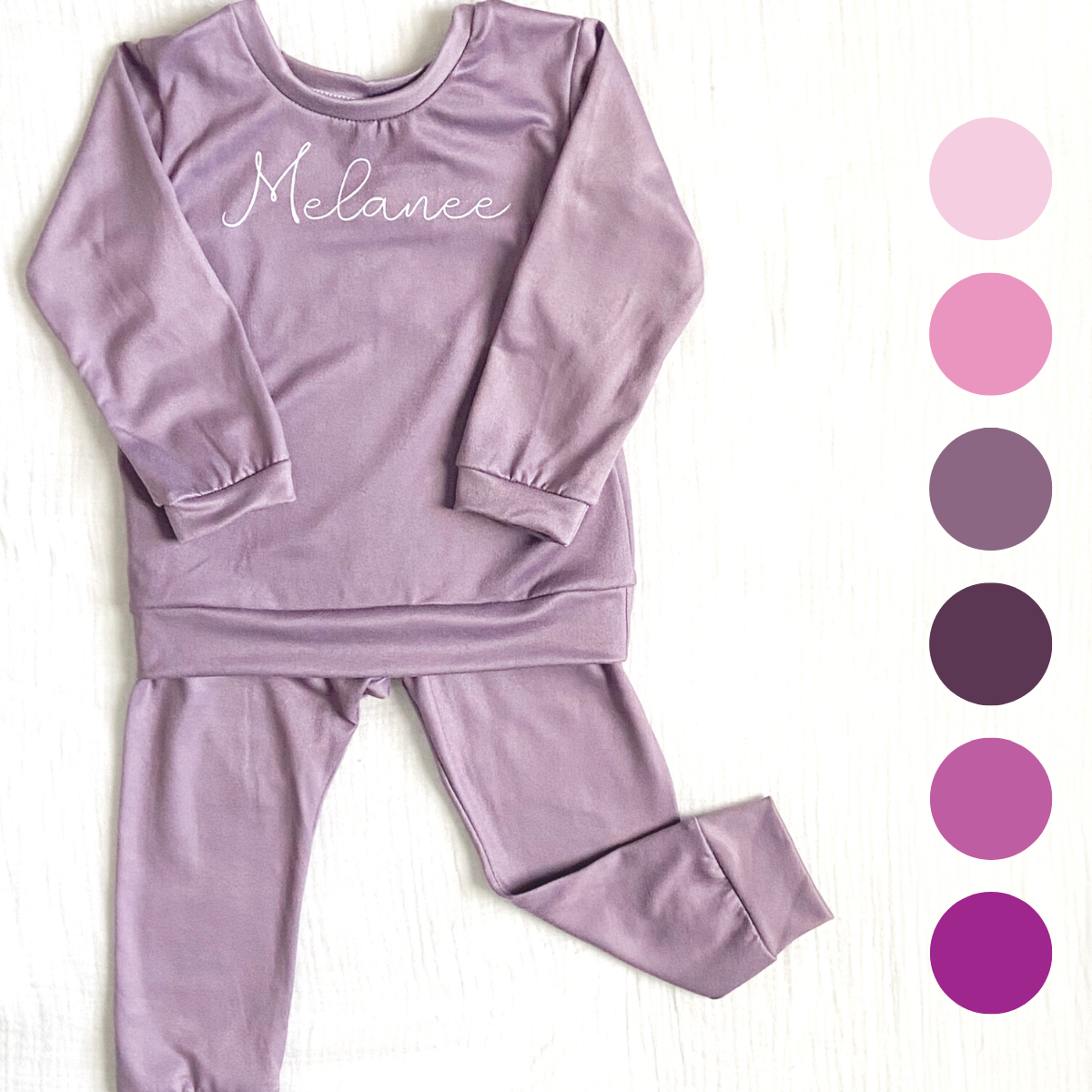 Personalized Cloudwear {Baby Loungewear} | Purples