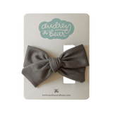 Everyday Bow Clips | Steel Grey