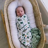 Personalized Swaddle Blanket | Dancing Dinos