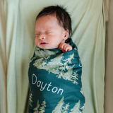 Personalized Swaddle Blanket | Ancient Woodland