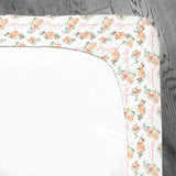 Personalized Crib Sheet | Springtime Floral