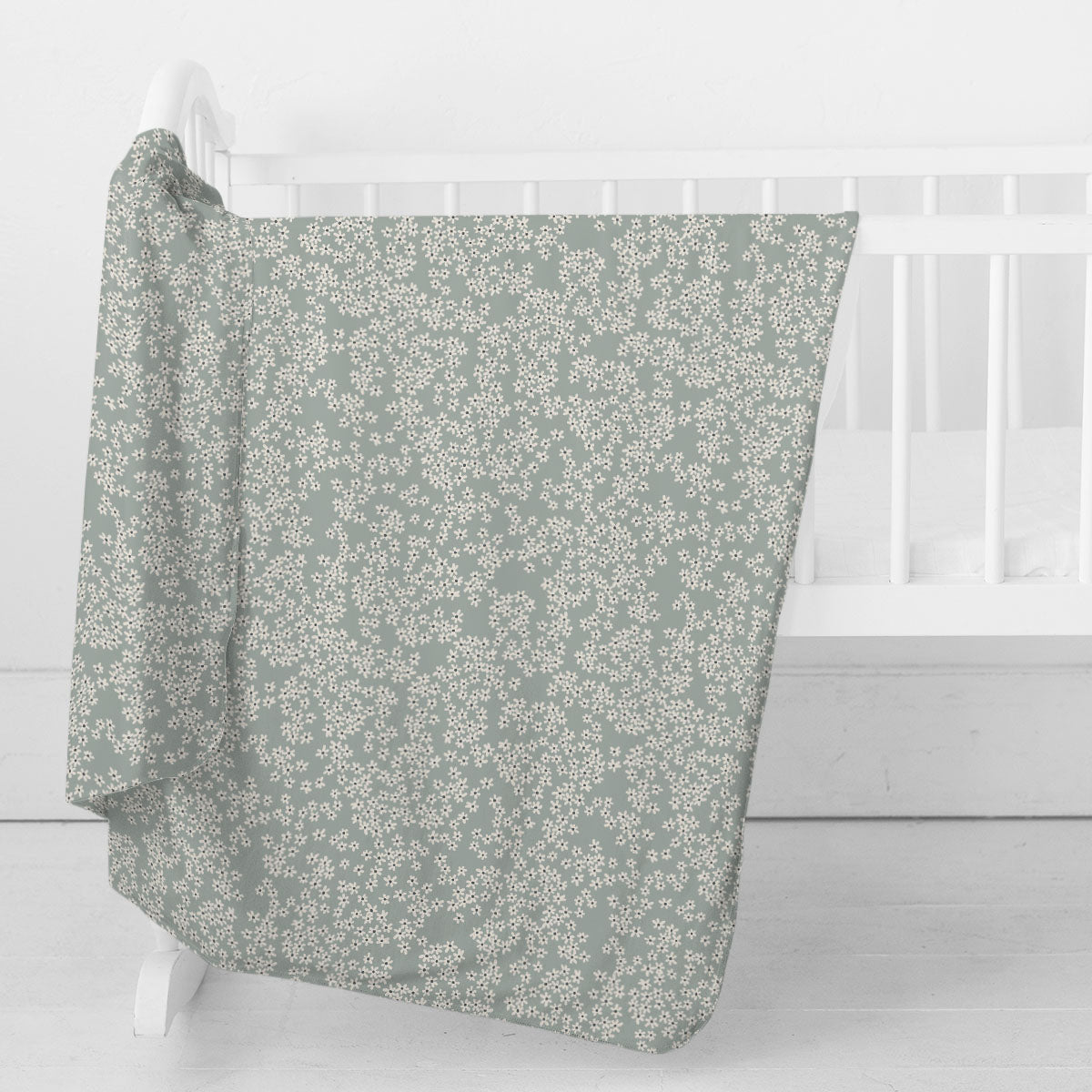 Swaddle Blanket | Petite Bleu Fleur