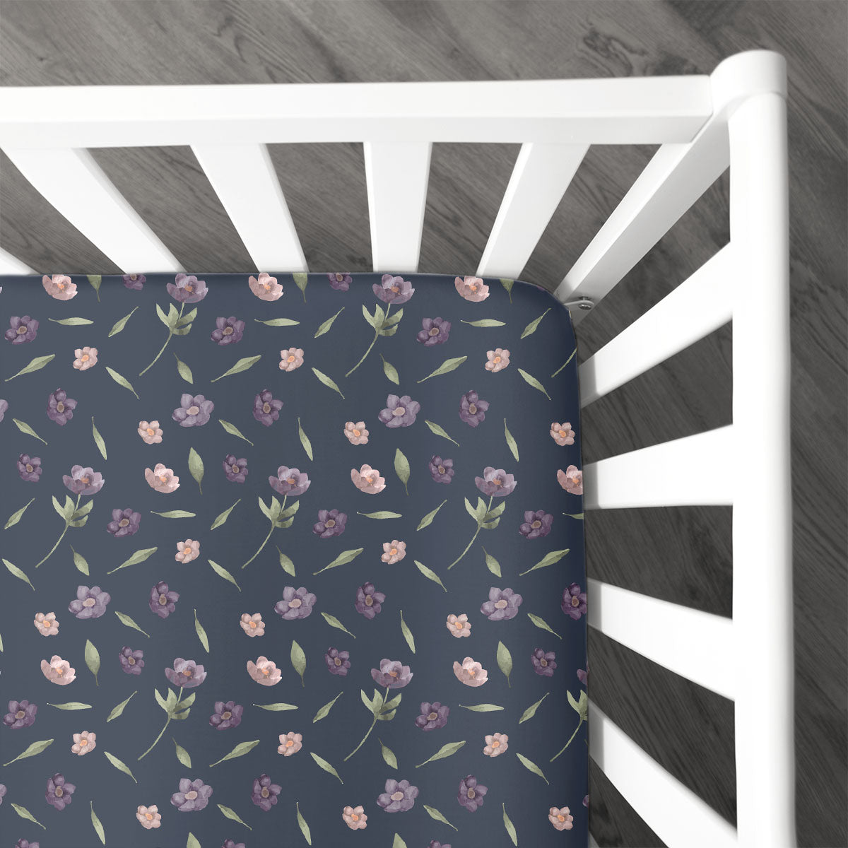 Crib Sheet | Winter Floral