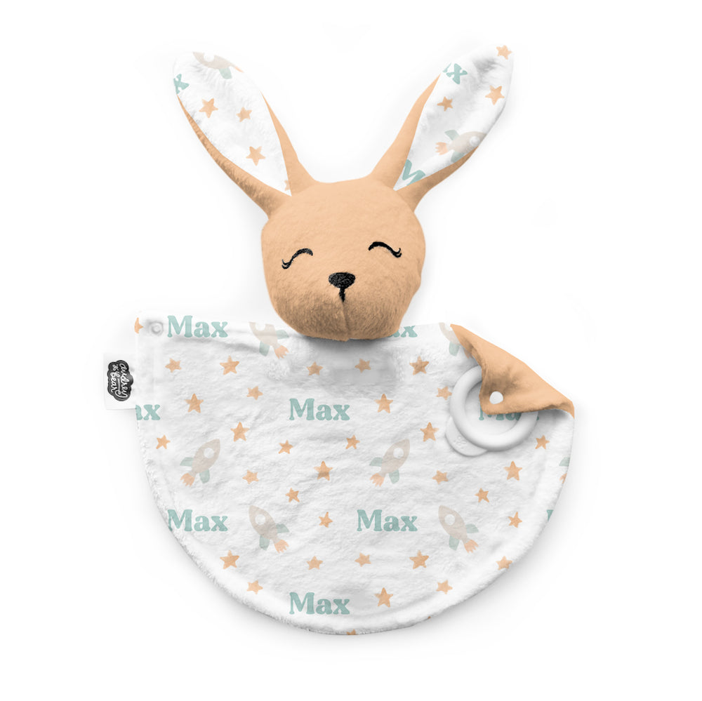 Personalized Bunny Lovey | Bright Rockets