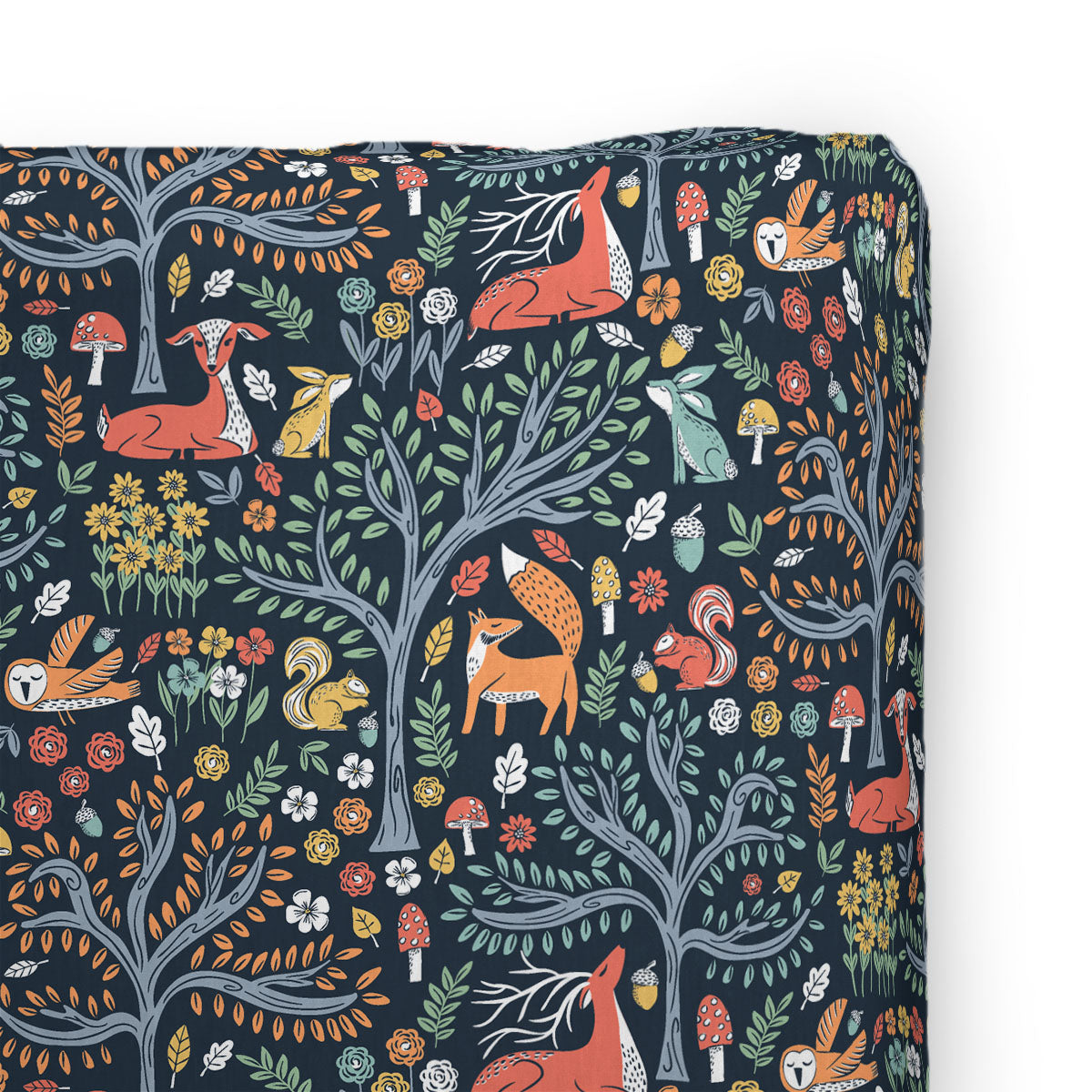 Changing Pad Cover | Midnight Meadow