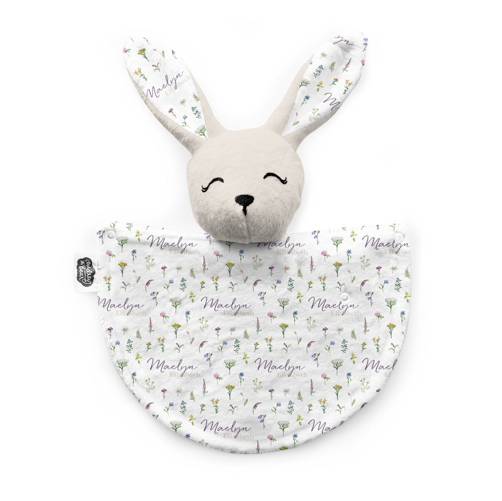 Personalized Bunny Lovey | Meadow Floral