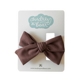 Everyday Bow Clips | Deep Taupe