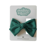 Everyday Bow Clips | Pine Green