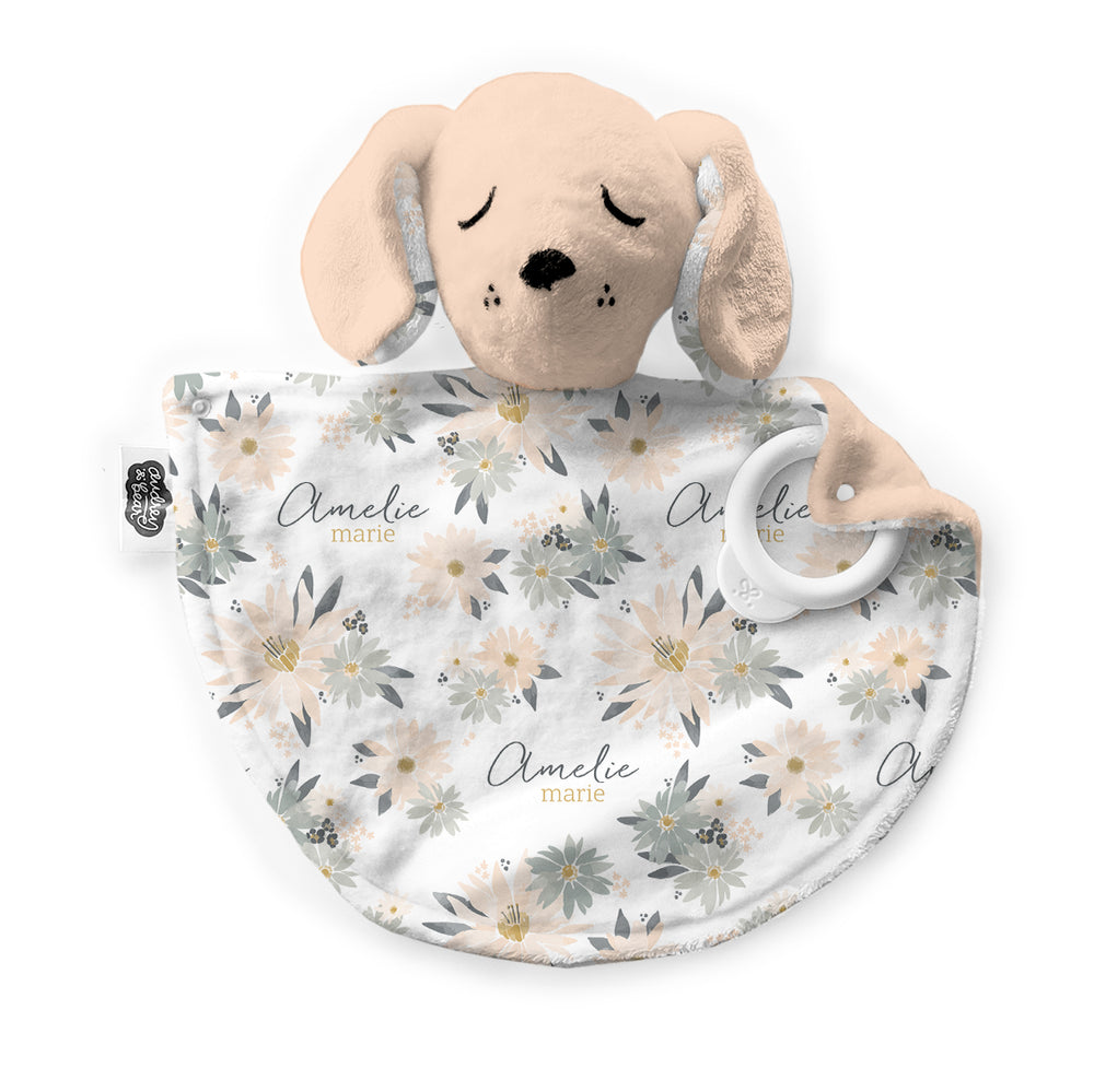 Personalized Puppy Lovey | Blooming Spring
