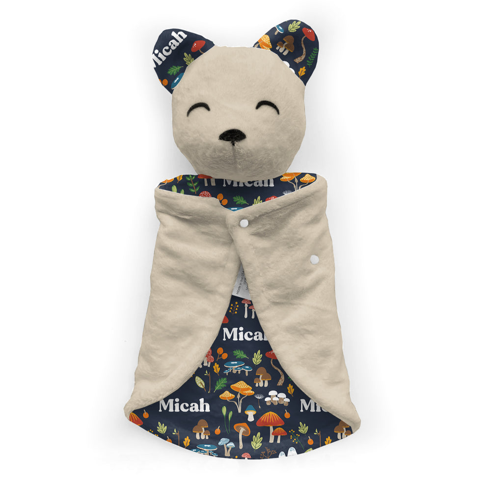 Personalized Bear Lovey | Enchanting Toadstools