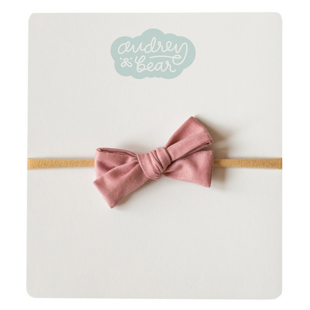 Tiny Everyday Bow | Old Rose