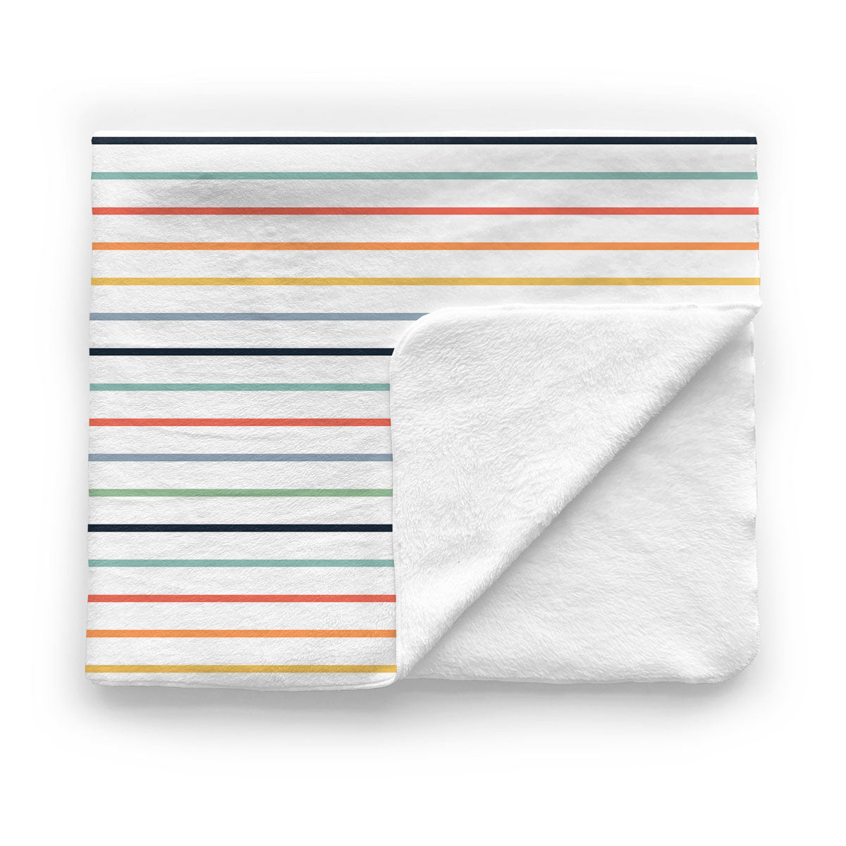 Kids Minky Blanket | Primary Stripes