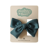 Everyday Bow Clips | Peacock Blue