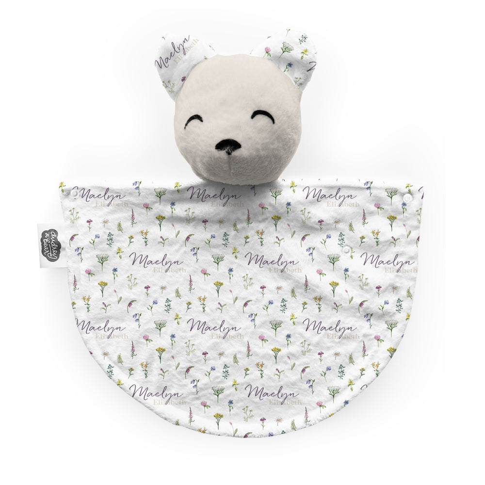 Personalized Bear Lovey | Meadow Floral