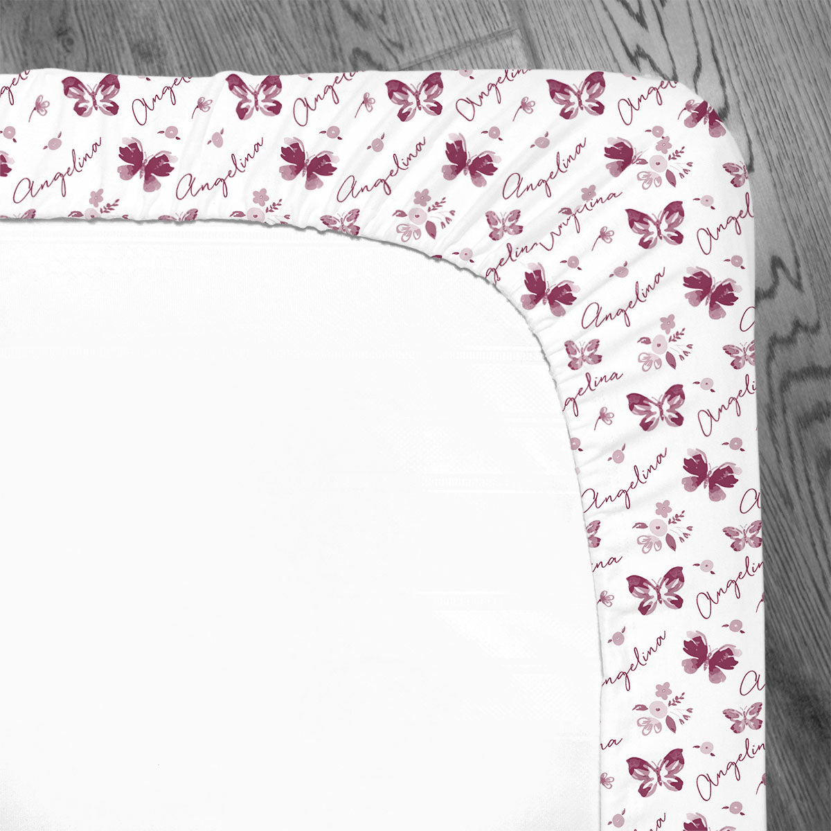 Personalized Crib Sheet | Summer Butterfly