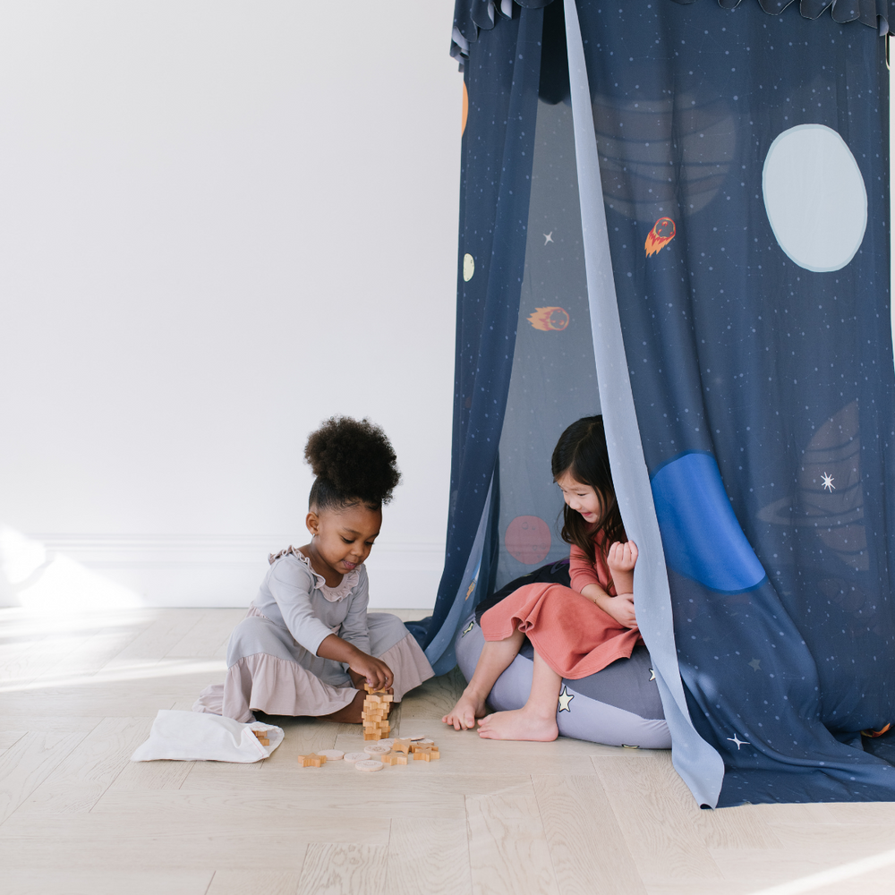 Custom Hanging Canopy Tent + Oversized Floor Pillow | Lost in Space