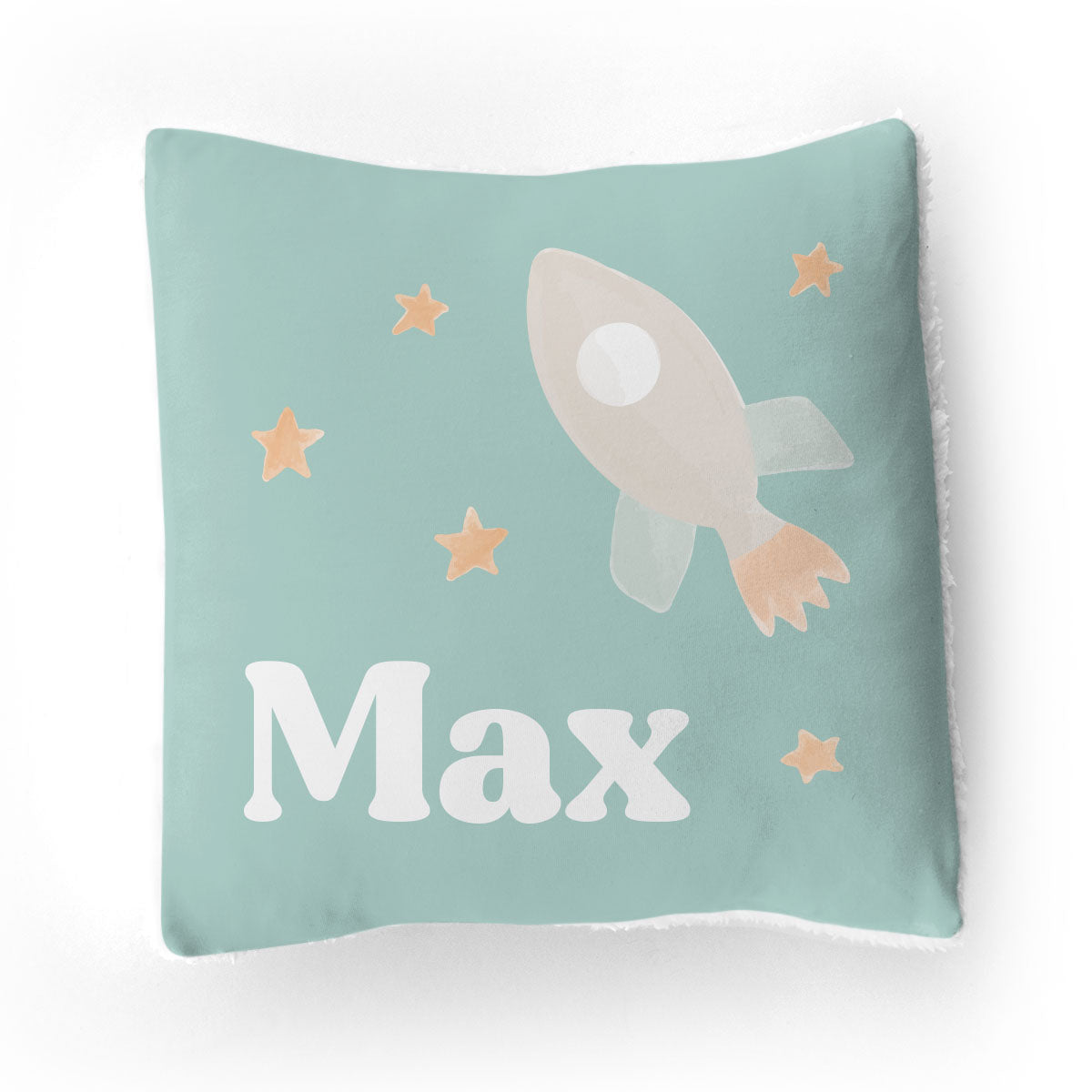 Stretchy Knit/Sherpa Throw Pillow | Bright Rockets