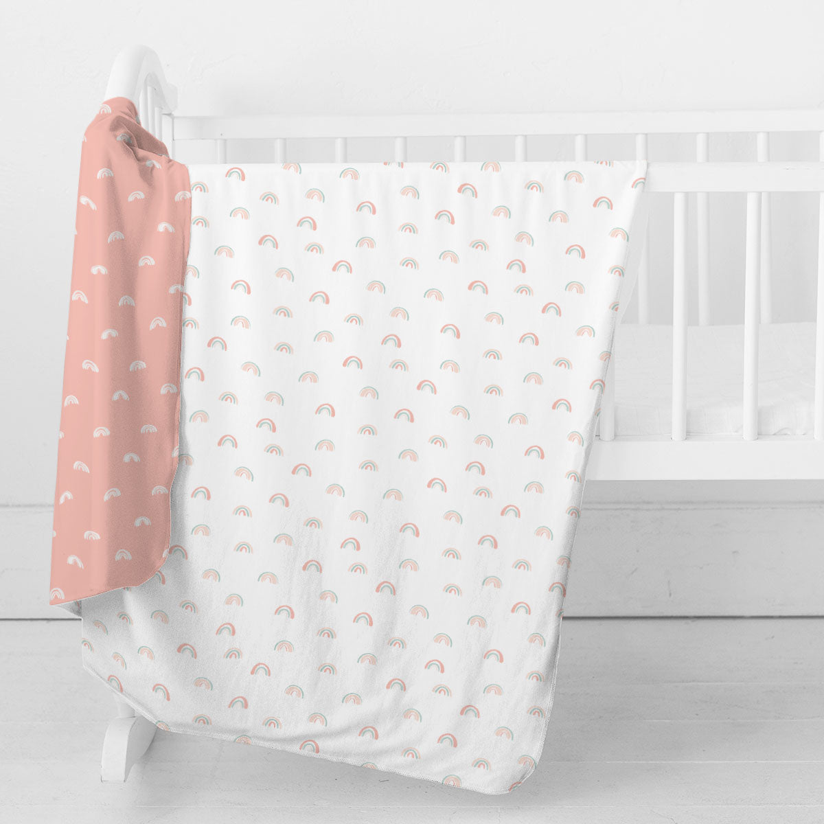 Swaddle Blanket | Pastel Rainbows