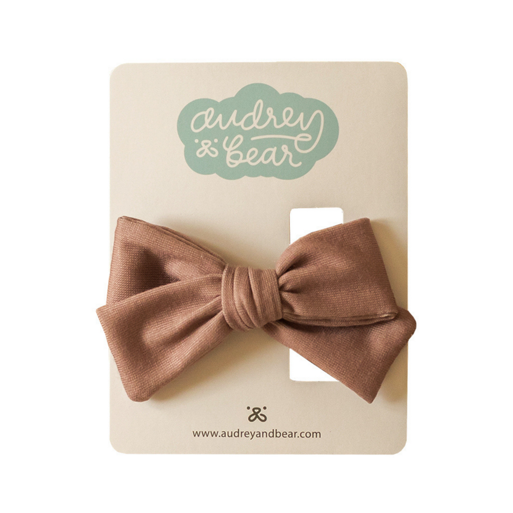 Everyday Bow Clips | Light Taupe