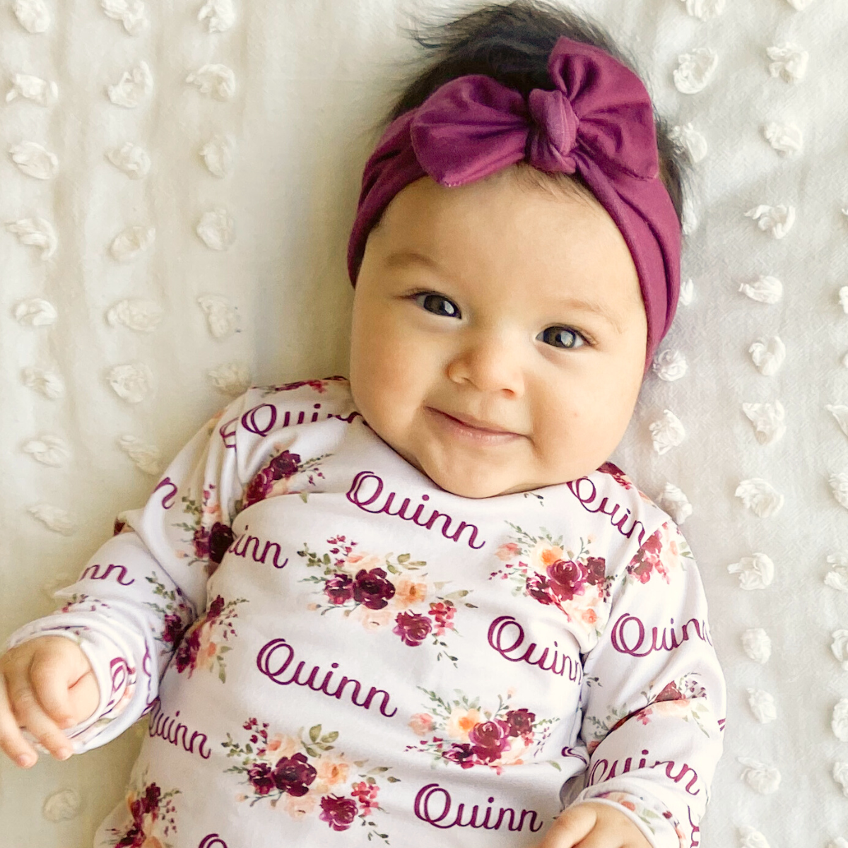 Personalized Cloudwear {Baby + Kid Loungewear} | Harvest Floral