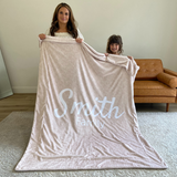 Personalized Family Name Blanket | Neutral Hash