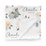 Personalized Swaddle Blanket | Blooming Spring