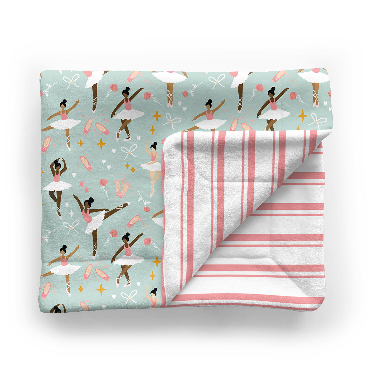 Kids Minky Blanket | Balancing Ballerina