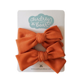 Everyday Bow Clips | Red Clay