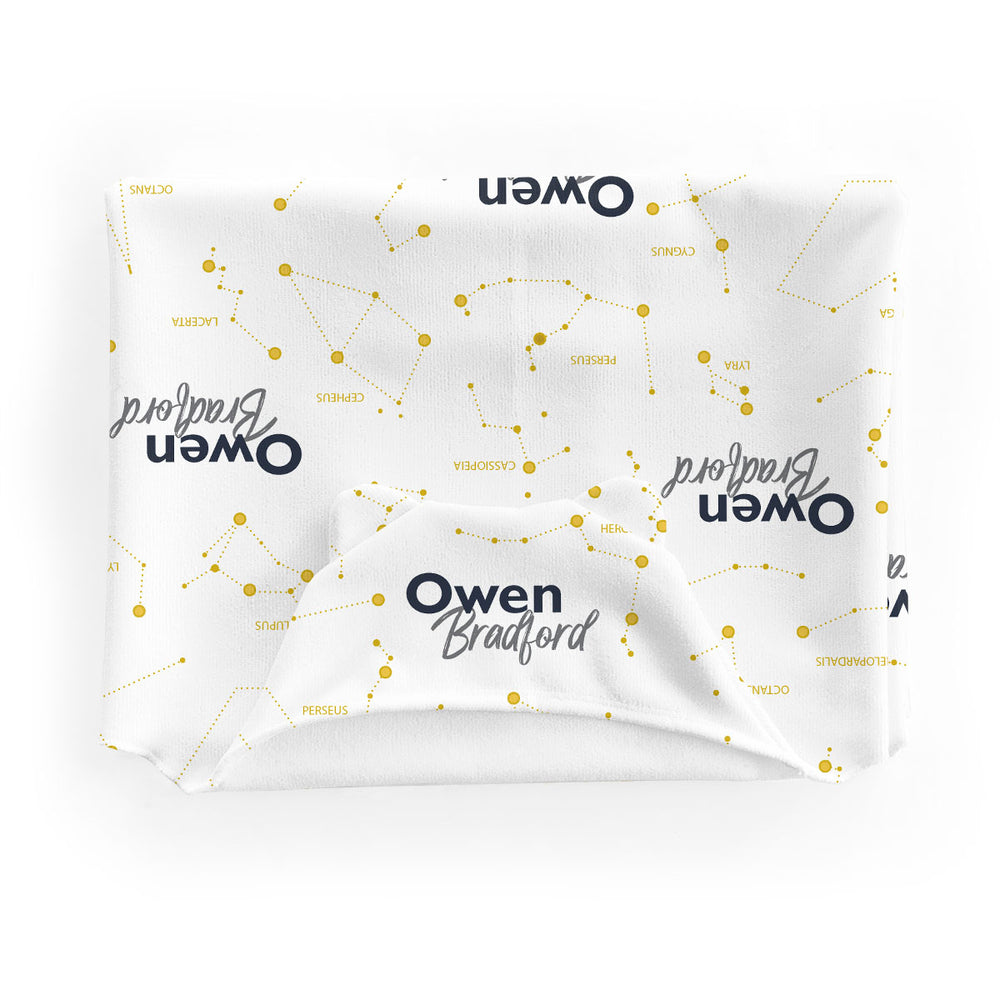 Personalized  Hooded Baby Towels | Captivating Constellations