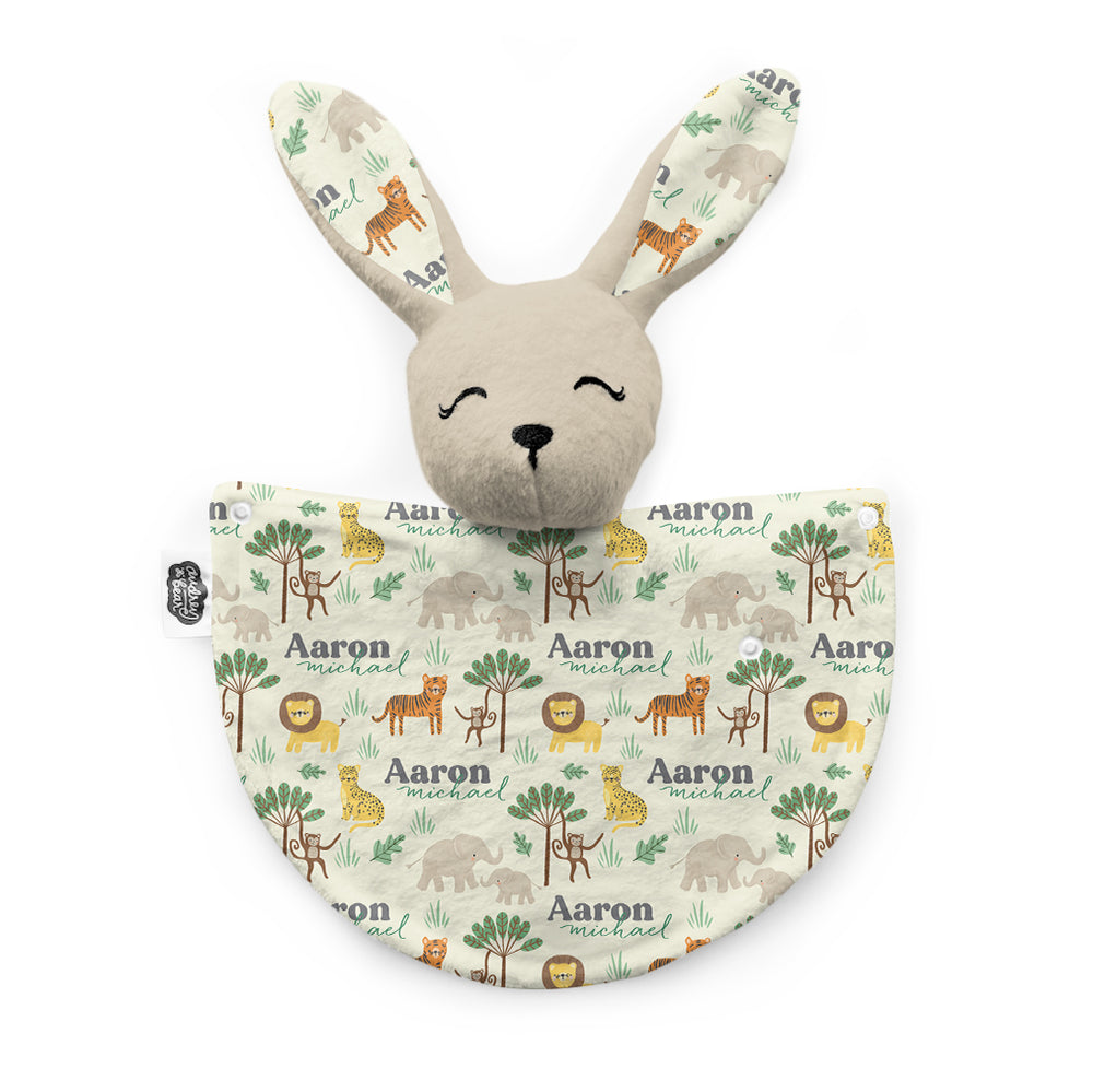 Personalized Bunny Lovey | Jungle Safari