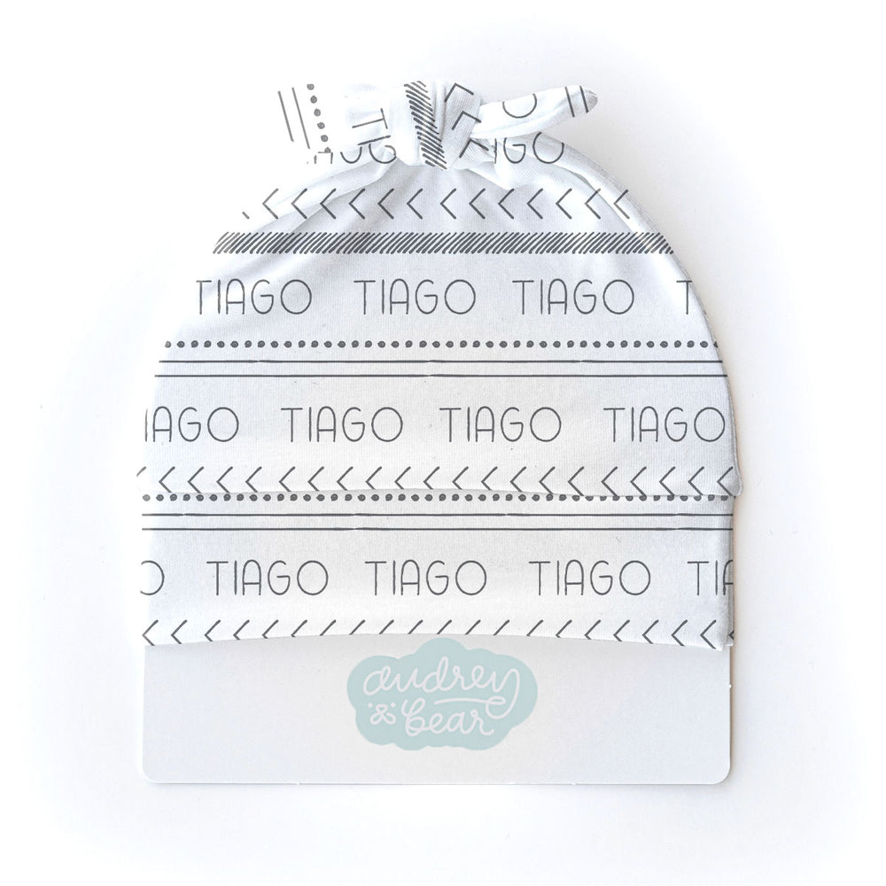 Personalized  Swaddle & Hat Set | Tribal