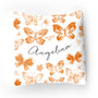 Stretchy Knit/Sherpa Throw Pillow | Summer Butterfly