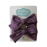 Everyday Bow Clips | Old Lavender