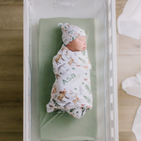 Personalized  Swaddle & Hat Set | Into the Wild