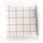 Throw Pillow | Dusty Pink Modern Plaid